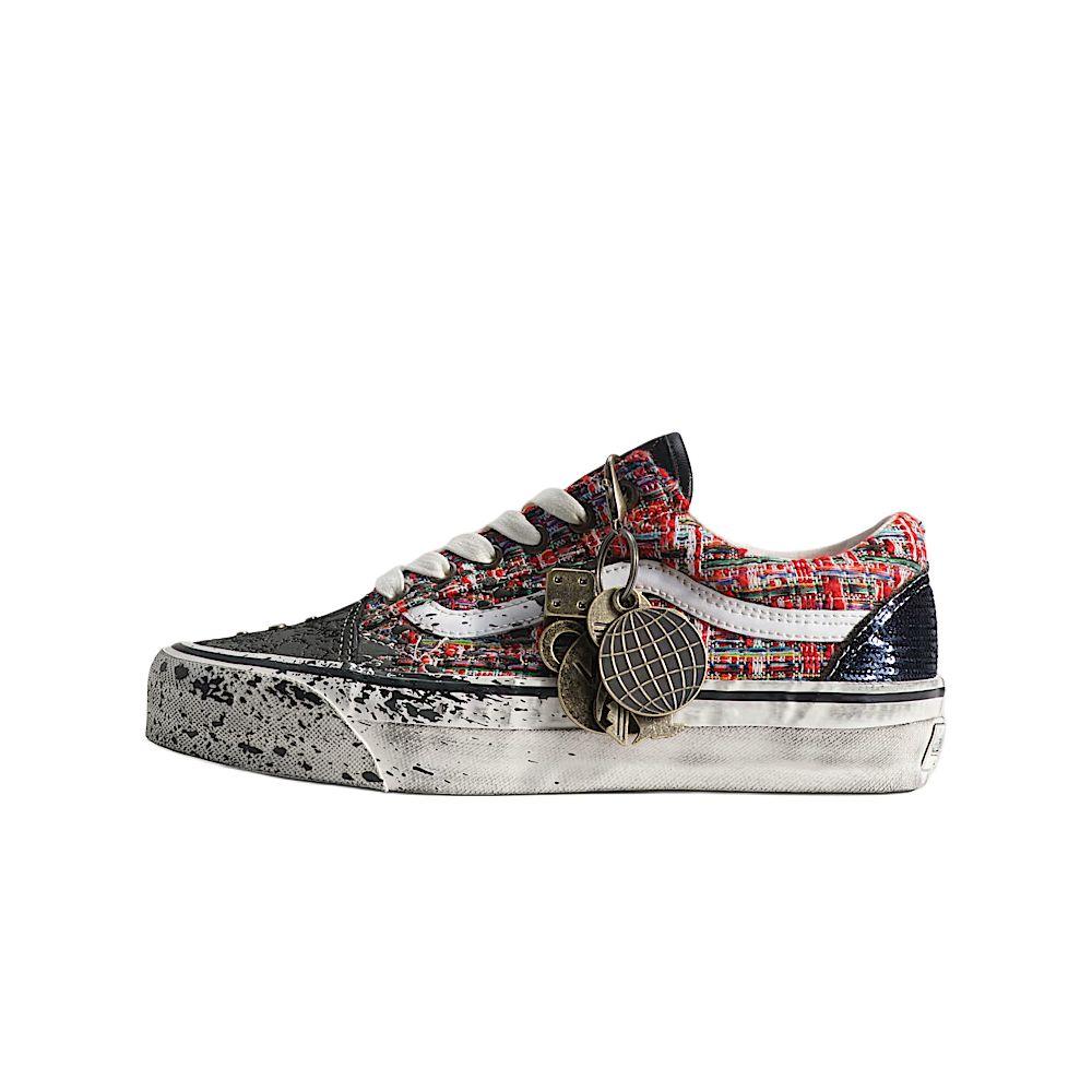 Old Skool Vans Премиальные Шармы  Красный Черный  VN000D9VBOS 36
