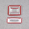 RUIQ Toyota Prius 60 Series Interior Front and Rear Room Lamp Panel Cover Designed Exclusively for the Toyota Prius Garnish, (Satin Silver)