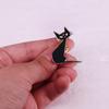 Black Cat Cartoon Brooch