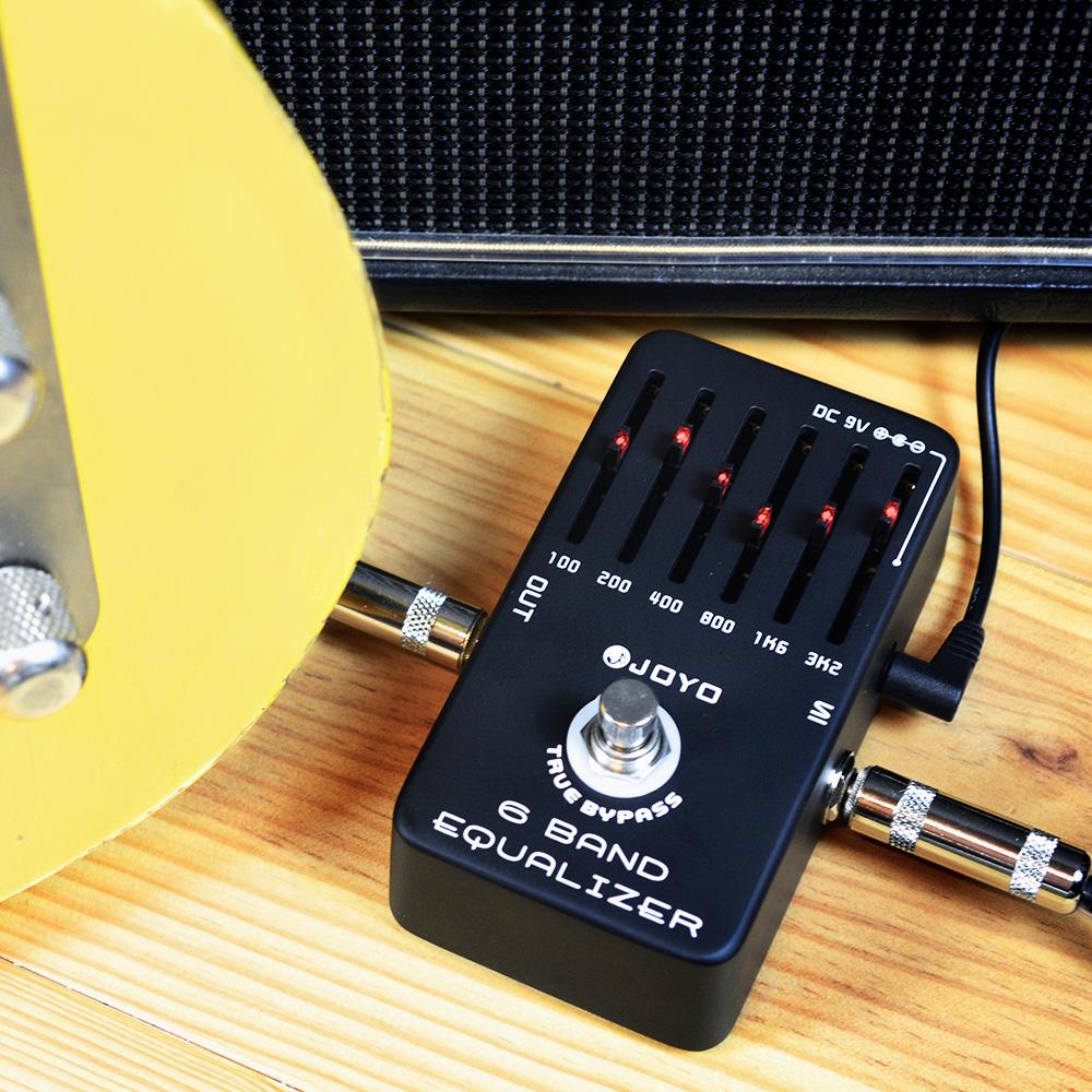 JOYO JF-11 6-Band Equalizer Guitar Effect Pedal Low Middle High Frequency EQ Effect True Bypass Guitar Parts & Accessory