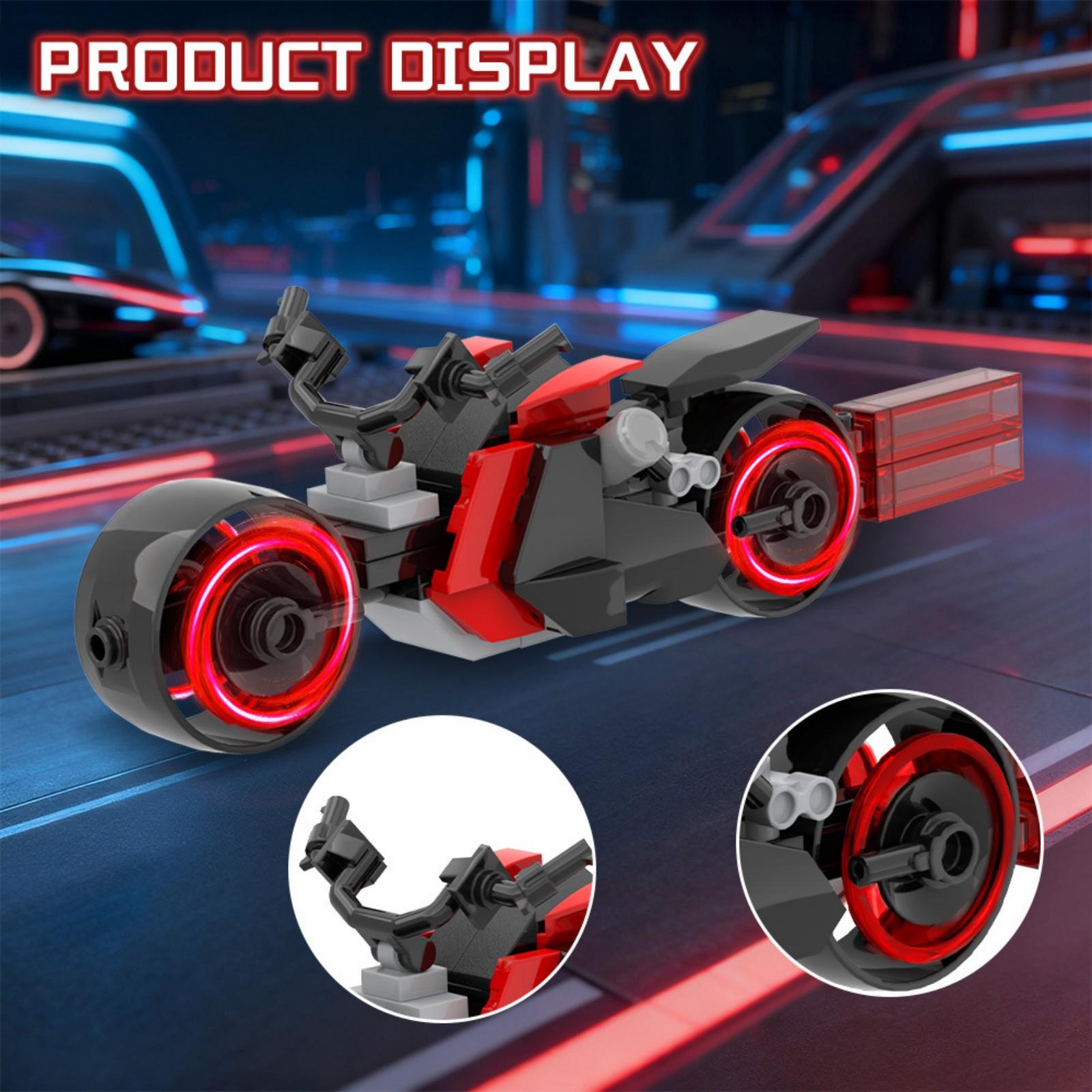 

Solar-powered Motorcycle-shaped Building Modules, DIY Building Block Assembly Model Kits, Desktop Decorative Collectibles (76 Pieces) One Size