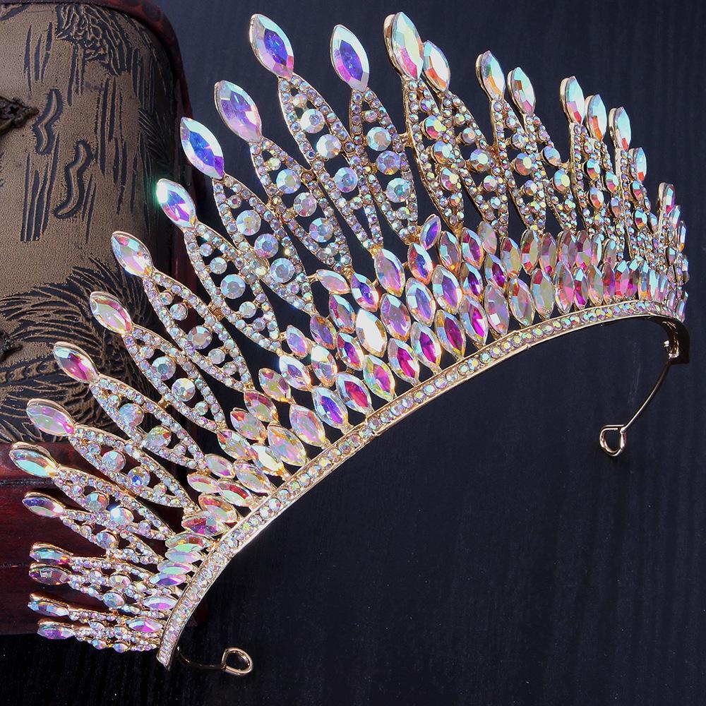 Luxury Rhinestone Tiara: European & American Pageant Headband for Car Shows, Weddings, and Models