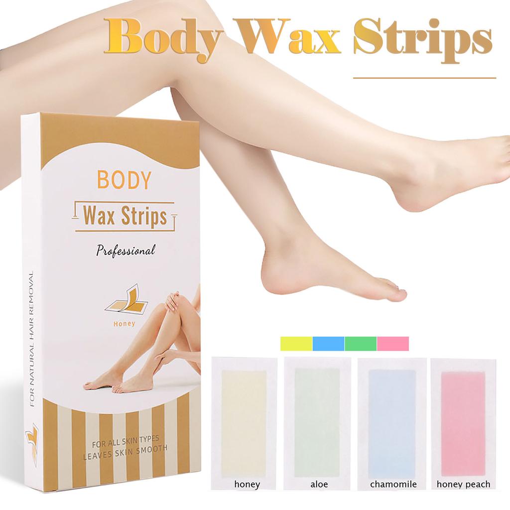 20Pcs Paper Wax Strips Body Eyebrow Waxing Bikini Legs Hair Removal Arms Body