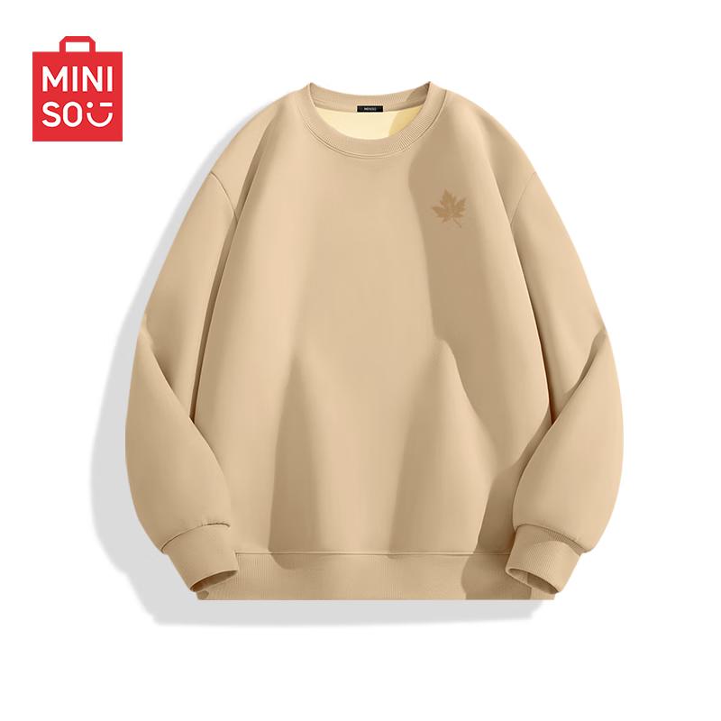 

MINISO Мужской теплый свитшот с круглым вырезом, тяжелый вес 2XL