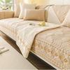 Washable Cotton Embroidered Sofa Cushion Slipcover, Modern Non-Slip Couch Cover Protector