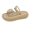 Fashion Aphixta New Crystal Butterfly Knot Modern Slipper Narrow Straps Sandals Shoes Thick Heel Summer Beach Slides sandalias de mujer