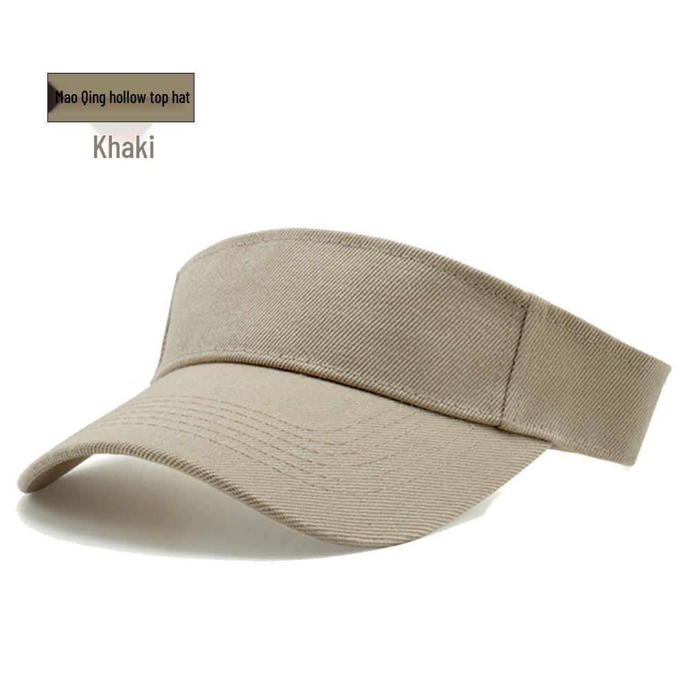 

Взрослая кепка-утка с защитой от солнца Mao Qing - бейсболка без верха с напечатанным логотипом для путешествий хаки