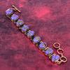 Copper Charoite Bracelet Adjustable Bracelet Copper Bracelet Gemstone Jewelry
