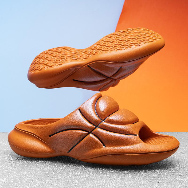 

Модні сандалі тапочки 36-47 Чоловічі домашні тапочки Повсякденне пляжне взуття для хлопчика Літні сандалі, які світяться вночі Тапочки на платформі 46-47 помаранчевий