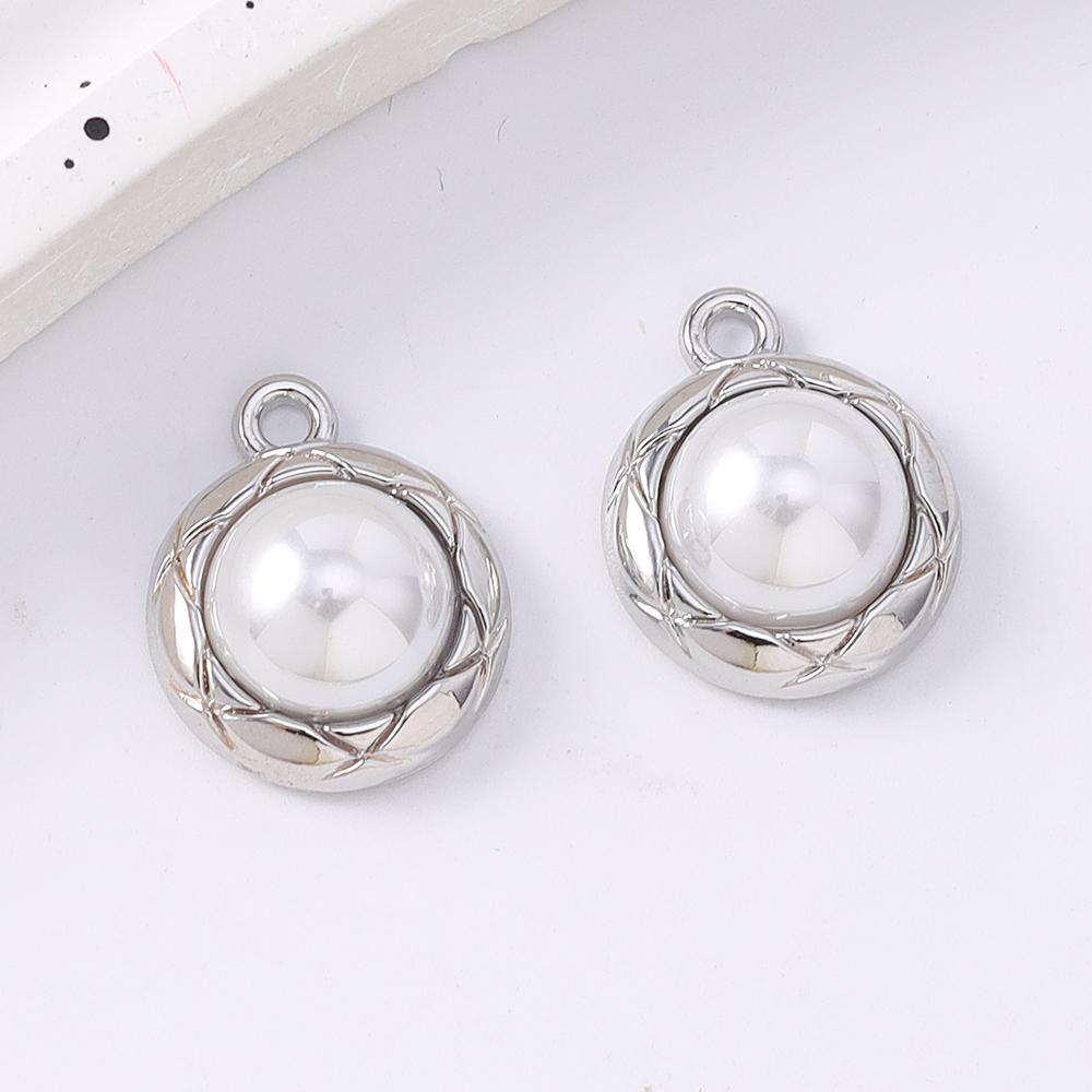 5pcs Elegant Pearl Charms Pendants for Jewelry Making Necklace Earrings DIY Handmade Accessories Supplies