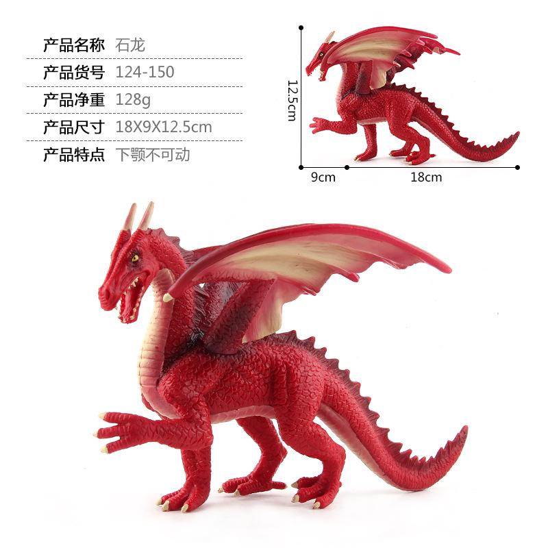 Dětská simulační pevná dinosauří modelová panenka divoké zvíře plastový létající drak dinosauří hračka ozdoba kolekce