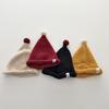 Mi Zhi Korean Kids' Color Block Winter Pompom Wool Hat with Warm Ear Protection