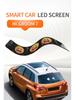 HD Flexible LED Car Smart Sticker: Full-Color Bluetooth App-Controlled Expression Screen for Rear Window, Waterproof and Soft.