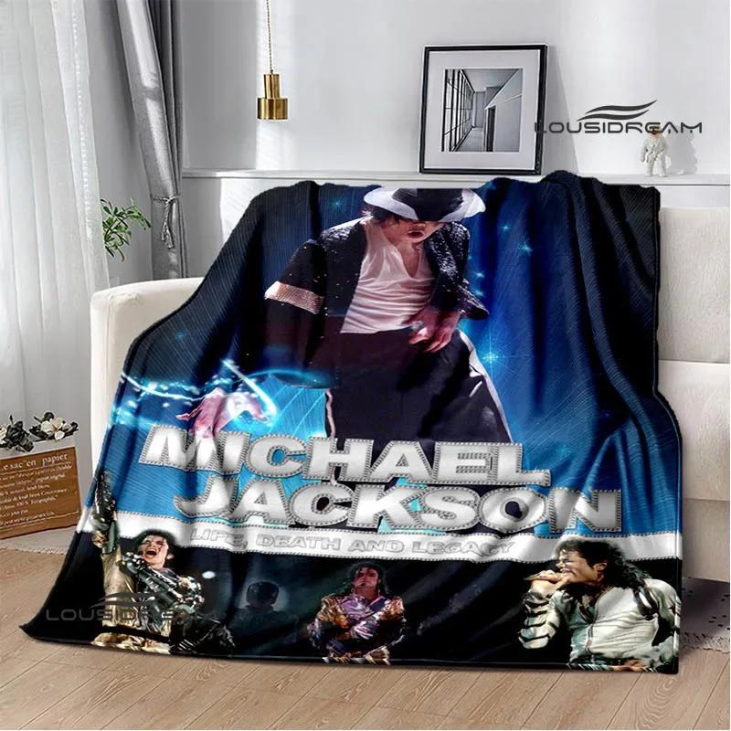 Michael Jackson Retro Druck Decken Picknickdecke Flanelldecke Weiche Gemütliche Decke Reise Decken Bettbezüge Geburtstagsgeschenk