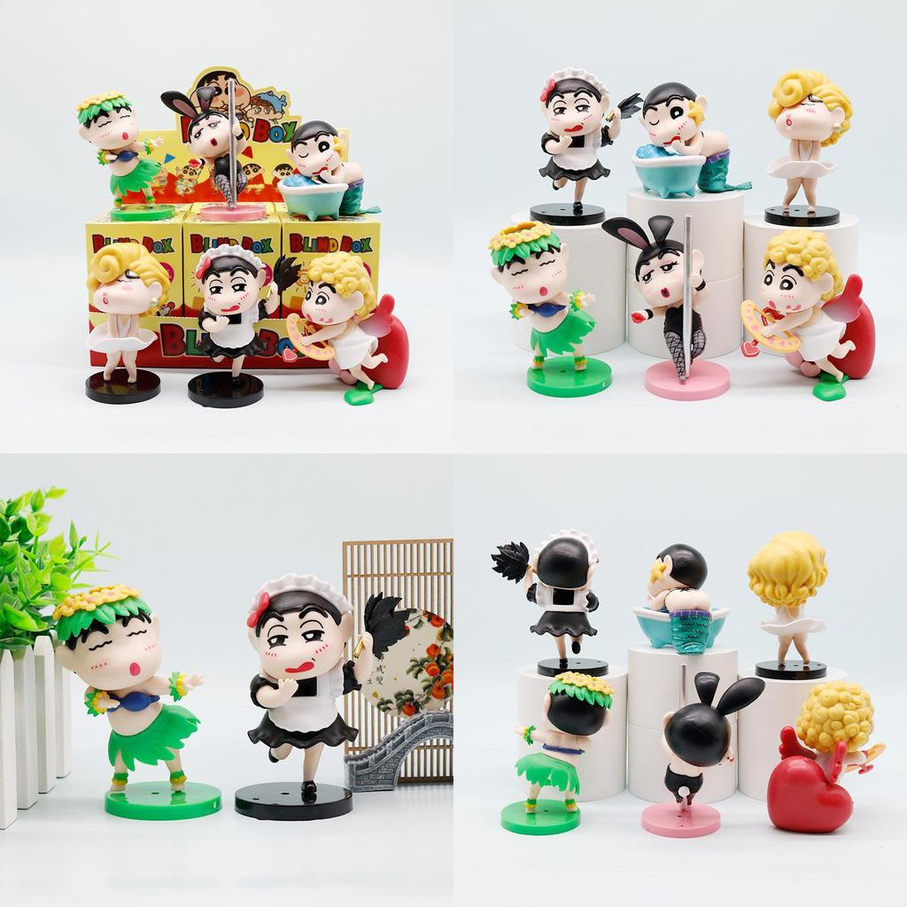 Shinchan Pvc Collectible Figurine Set With Quirky Design For Kids And Collectors