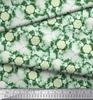 Soimoi Green Poly Crepe Fabric Animals Tie-Dye Print Fabric by Metre 42 Inch