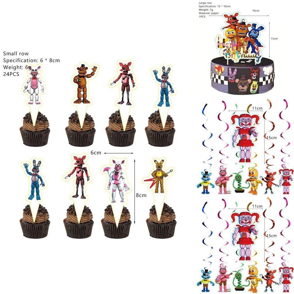 Vibrant Five Nights At Freddy's Balloon Banner For Enhanced Birthday Atmosphere