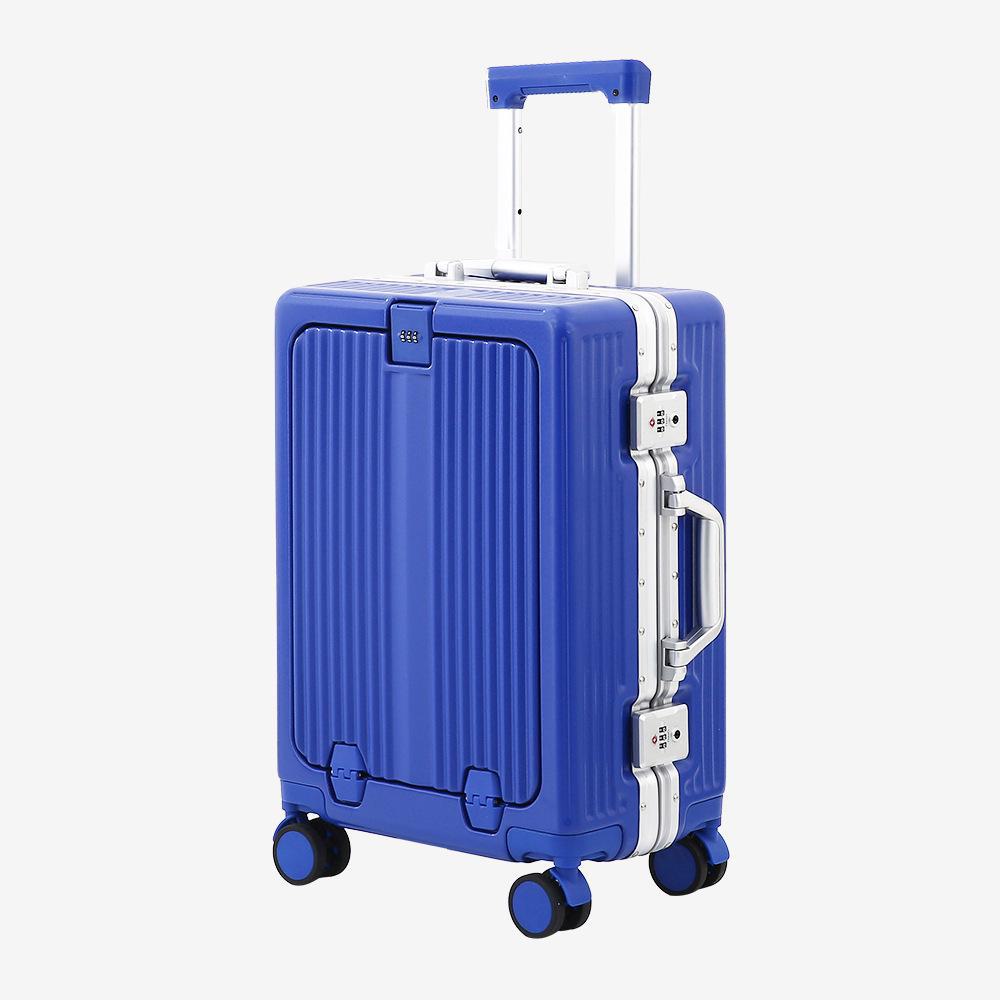 Yongsheng 20" Cabin Suitcase: New Dry-Travel Design, Aluminum Frame, Trolley Case with Custom Lock, Anti-Fall Security.
