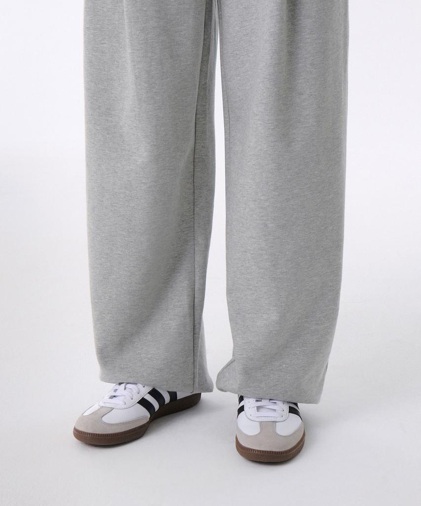 MUSINSA STANDARD WOMAN [Cooltandard] Women'S Deep Tuck Variable Wide Lounge Sweatpants [Medium Grey]