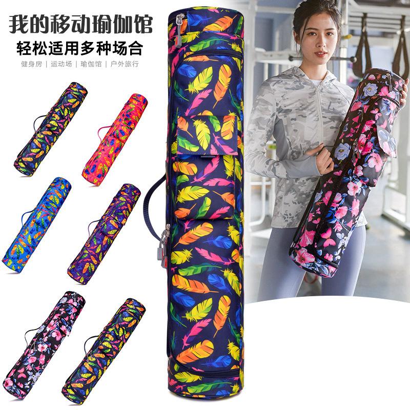 Geantă pentru covoraș de yoga pentru exerciții, cu fermoar complet, pânză, covorașă de yoga impermeabilă Geantă de transport Geanta de depozitare Suport pentru covoraș de yoga cu curea de umăr reglabilă