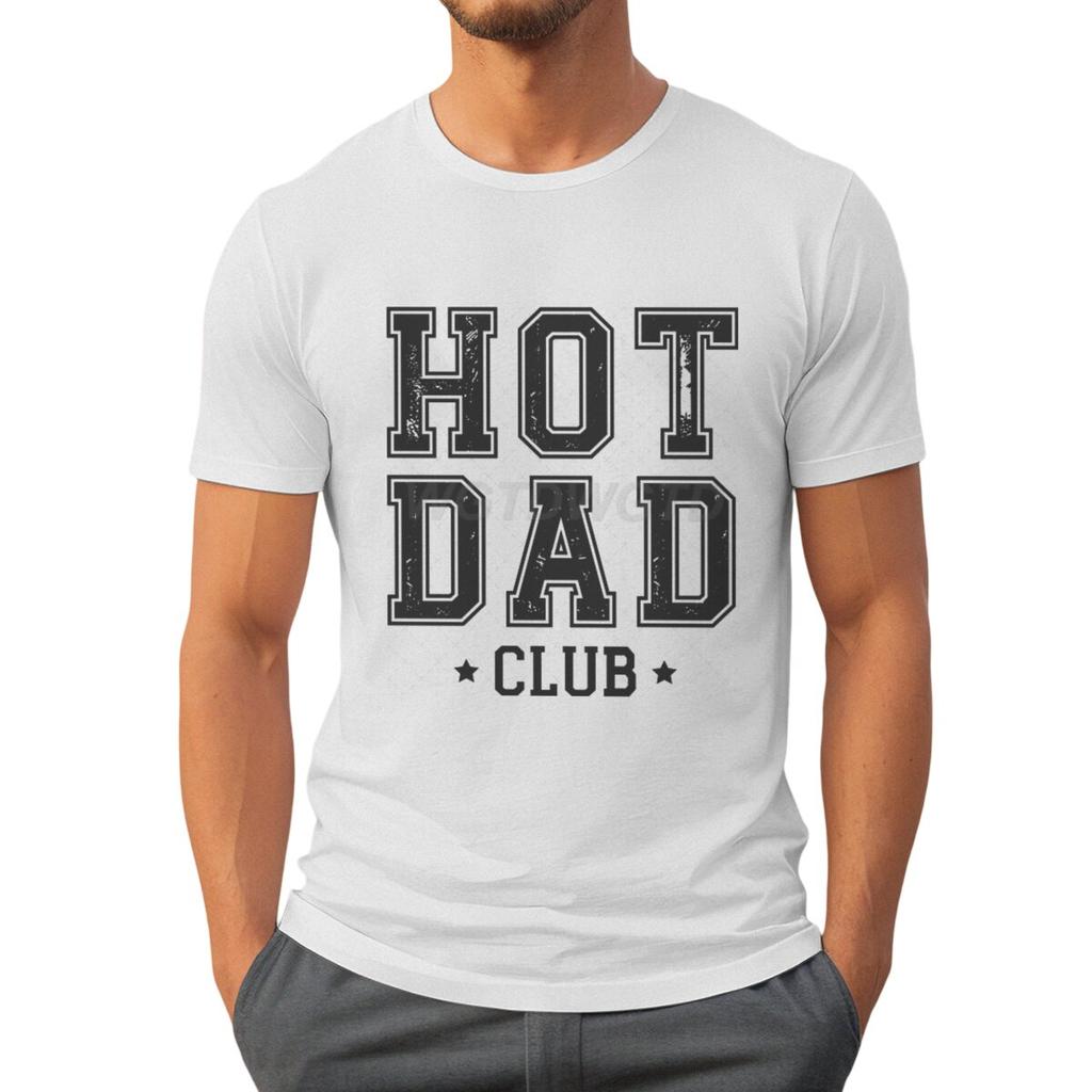 Футболки Hot Dad Club для мужчин Летние футболки с коротким рукавом День отца Классические топы Тай-дай Мужская одежда Круглый вырез Папа Повседневные топы