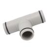 T Shape Hose Plunger Valve 1.25 Inch Plastic Dual Split Hose Plunger Valve for Above Ground Swimming Pool