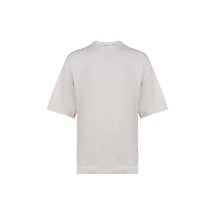 adidas Men s Y-3 SS21 Rear Logo Printing Round Neck Short Sleeve Creamy White T-Shirt GV6082 L