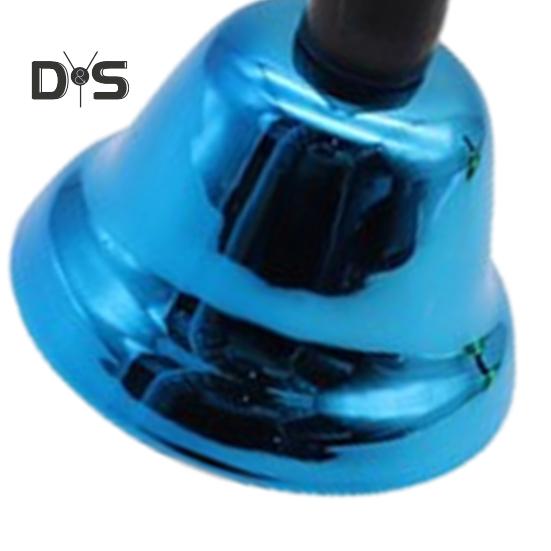 Vintage slitinový ruční zvonek s plastovou rukojetí, super hlasitý, odolný, svatební, večeře, meditace, hudební, výukový, servisní zvonek