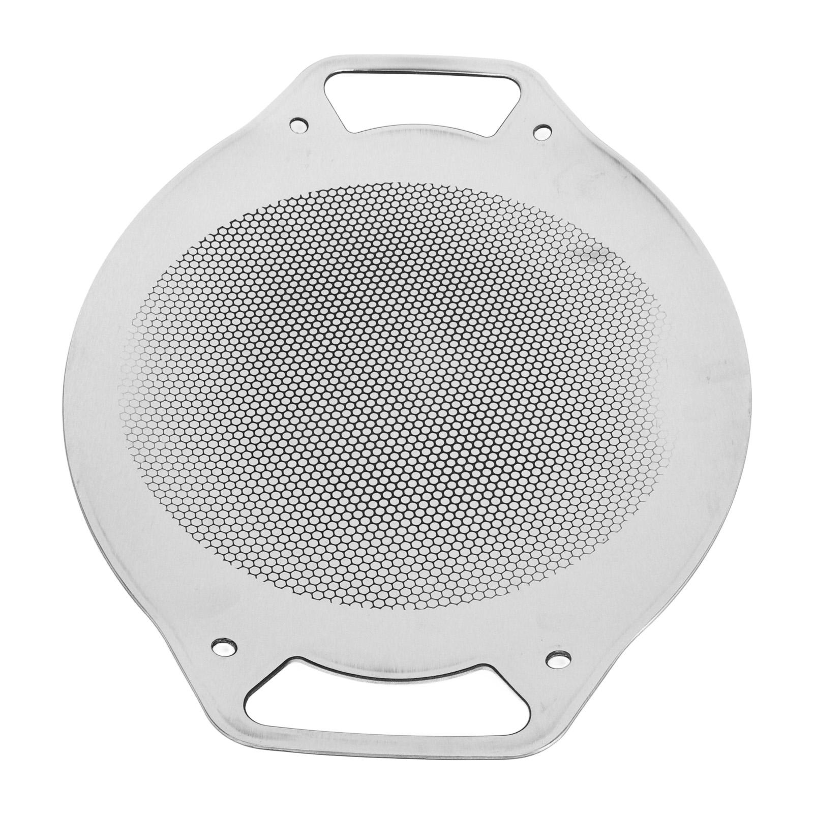 Camping BBQ Plate Durable Stainless Steel BBQ Grill Pan 3mm Thickened Stovetop Round Grill Plate for Home Party Camping