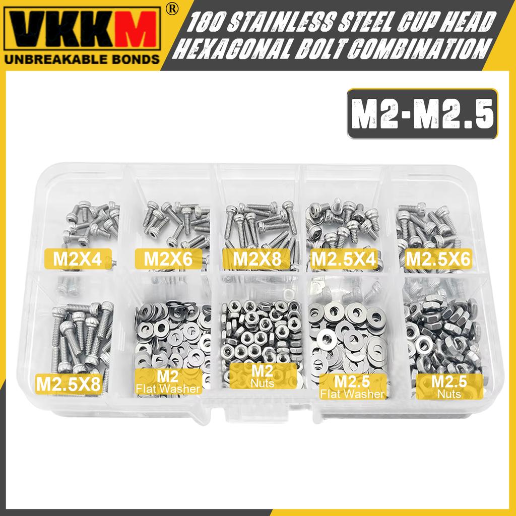 180 stainless steel cup head hexagonal bolt, nut, washer set combination