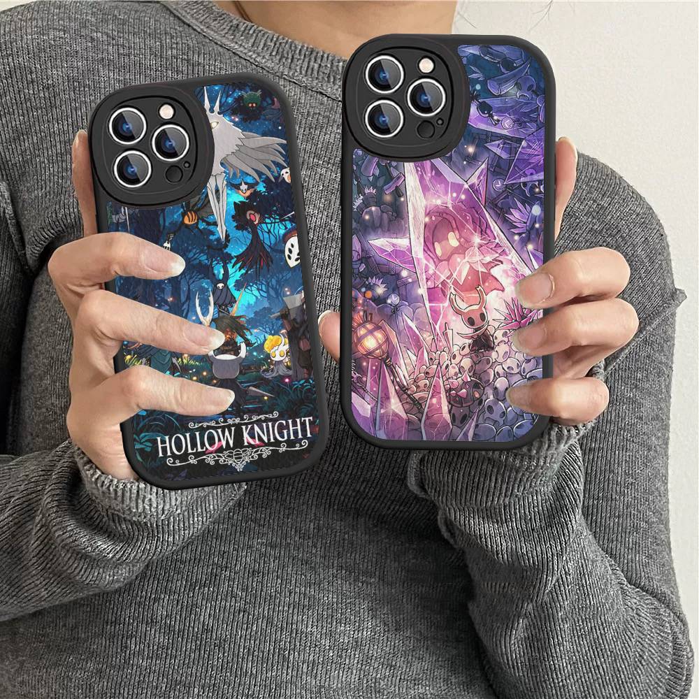 Hollow Knights Cartoon Phone Case Hard Leather For IPhone 14 13 16 Mini 15 14 11 12 Pro Max Plus Fundas