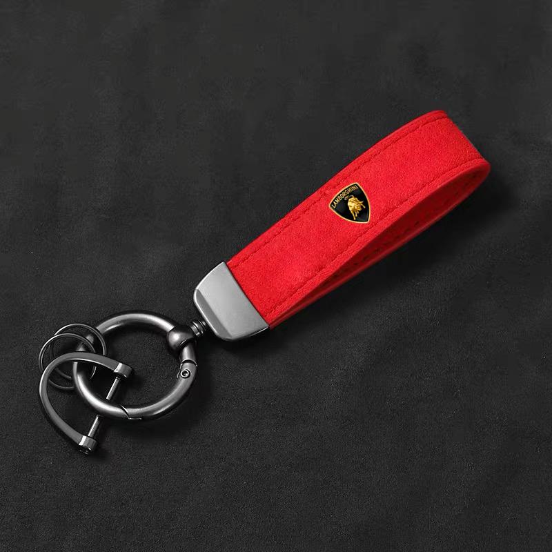 Car Styling Emblem Keyring Leather Keychain Pendant Accessories For Lamborghini LP570 LP610 Urus LP700 LP770 Gallardo Aventador