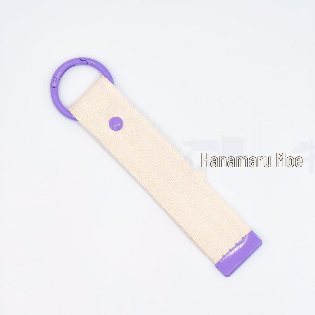 3.2CM Wide INS Style DIY Canvas Keychain Embroidered Name Tag