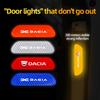 4Pcs Car Accessories Door Sticker Safety Warning Reflective Sticker For Dacia Duster Logan Sandero Stepway Dokker Lodgy MCV