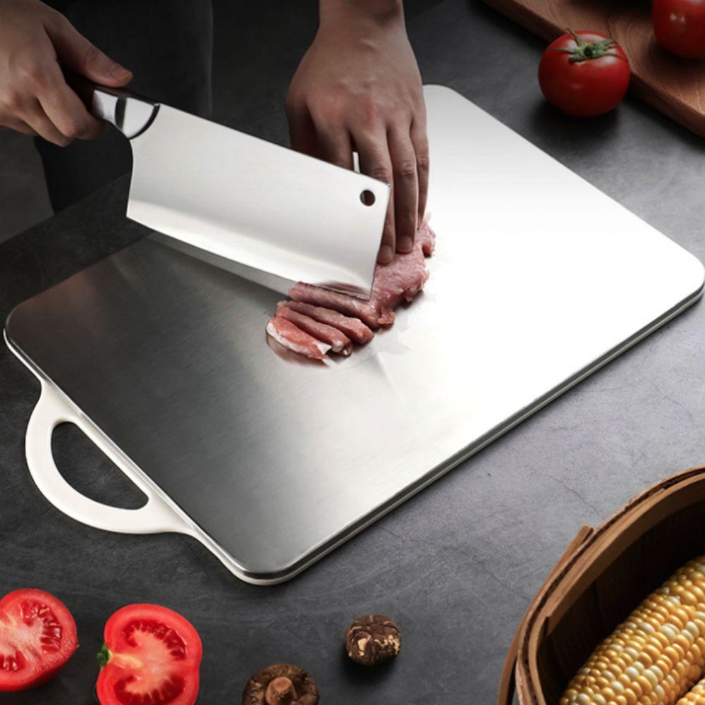 Anti-mold Chopping Block 304 Stainless Steel and PP Chopping Board Double-sided Cutting Board  Beef