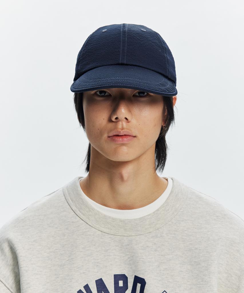 FRIZMWORKS Seersucker Feather Cap _ Navy