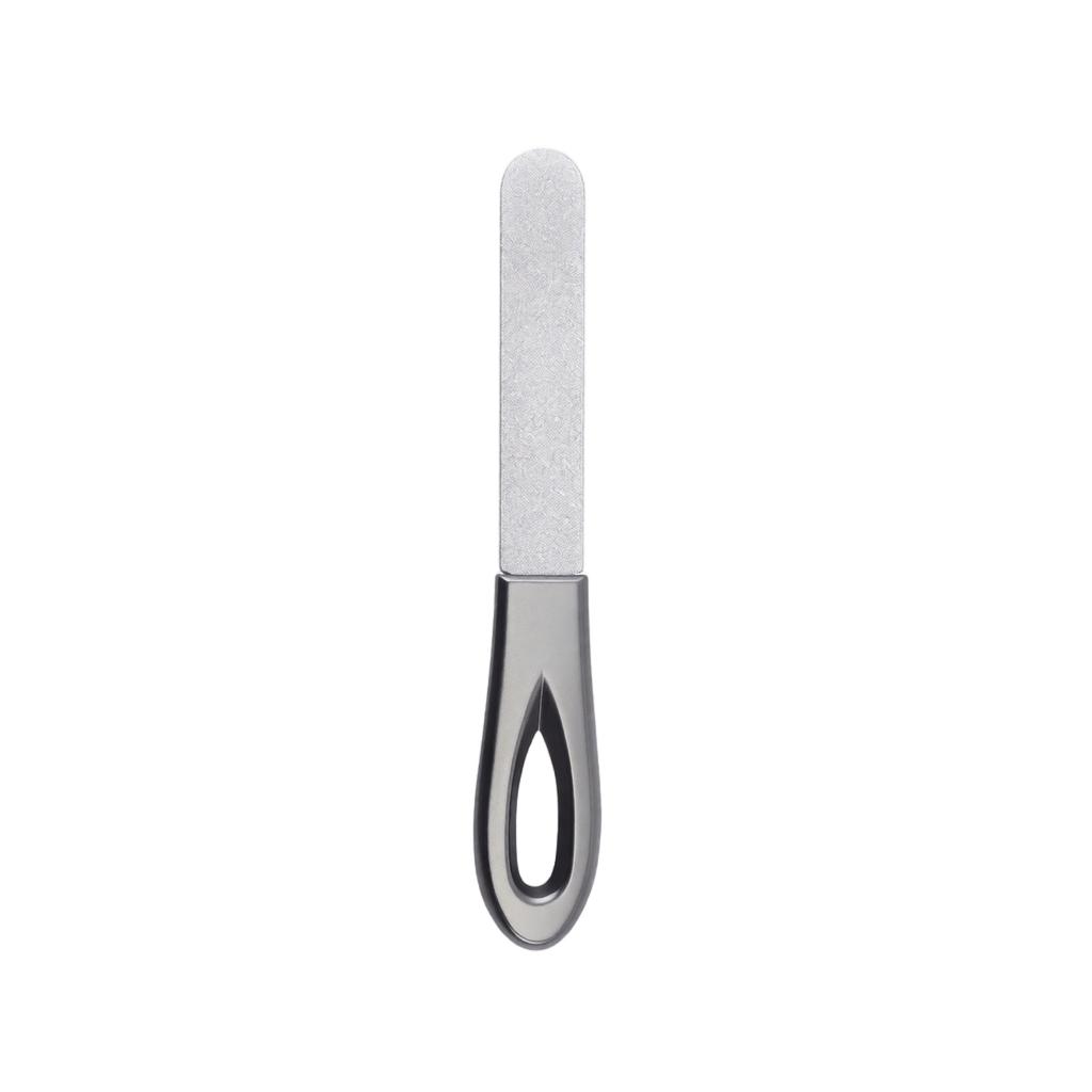 Double-Sided Stainless Nail File for Shaping and Buffing - Portable Manicure Tool for Natural and Artificial Nails