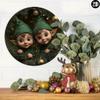 Metal Christmas Wreath Art 2D Elf Wall Decor HD Visuals Holiday