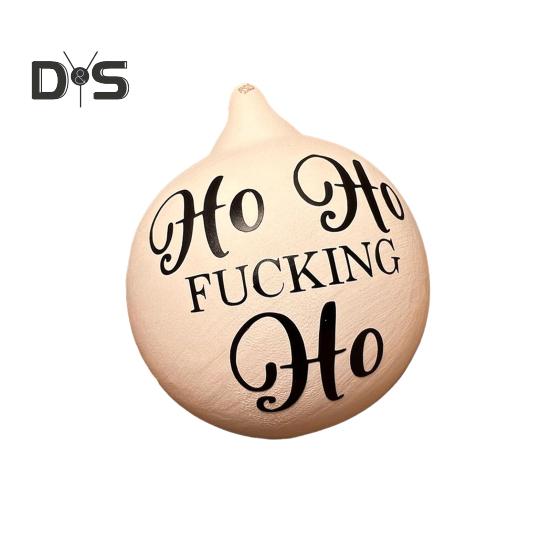 1 Pc/8 Pcs Prank Christmas Ball Funny Bauble Christmas Hanging Ball Rude Humor Hanging Ornaments for Christmas Tree Decor