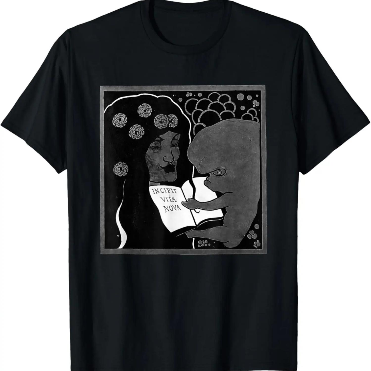

Incipit Vita Nova by Aubrey Beardsley (1893) T-Shirt XXXXXL чорний