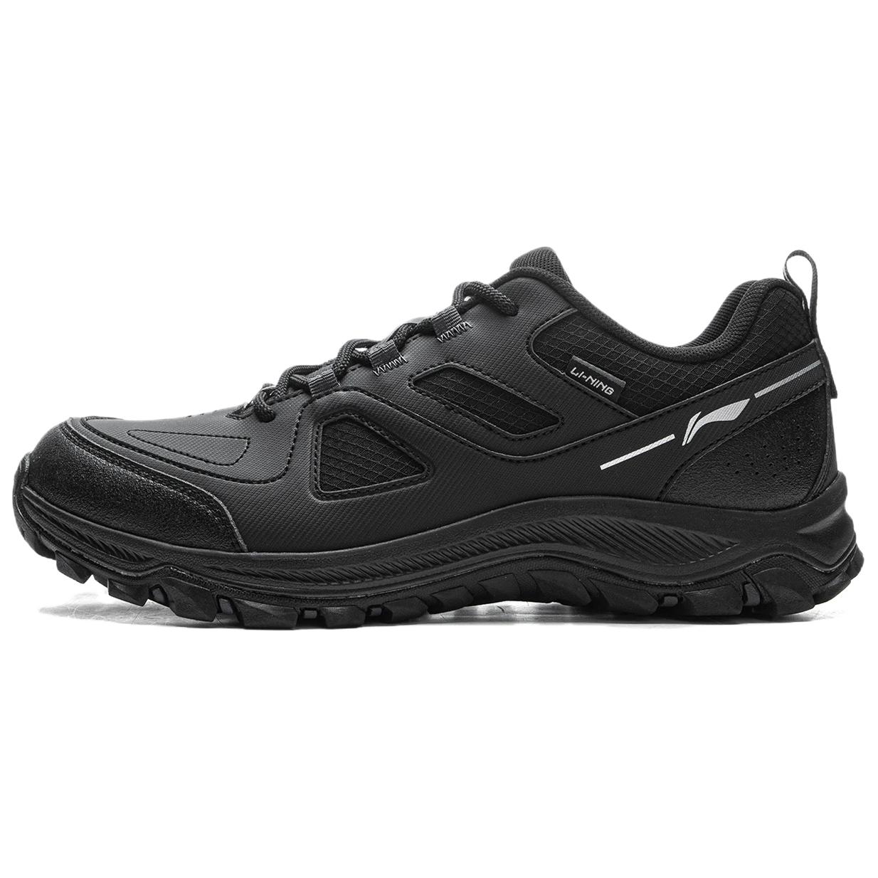 

Li Ning Synthetic Leather Cushioning Abrasion Resistant Breathable Low top Casual Shoes Men s Black AGCV415-4 41