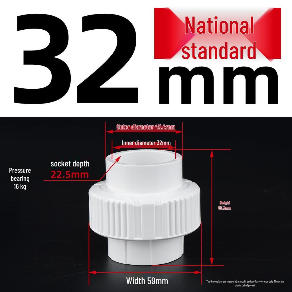 Colorful PVC UPVC Water Pipe Fittings Double Union Quick Connector 4-Point 6-Point