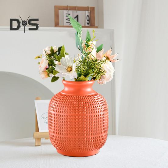 Vaso per fiori in plastica per interni ed esterni moderno portafiori veri secchi contenitore per composizioni floreali soggiorno camera da letto centrotavola decorazione