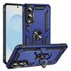 Armored Four Corner Anti Fall Phone Case For Samsung Galaxy S25 Edge Ring Holder Phone Case