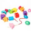 Interactive Stacks Blocks Puzzle Game Montessori Wooden Beads Sequencing Toy  Parent Child