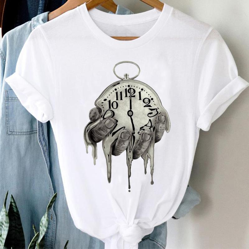 T-Shirts Women 90S Star Fashion Short Sleeve Trend Spring Summer Clothes Stylish Tshirt Top Lady Print Girl Tee T-Shirt