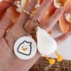Animal Cartoon Lying Down Duck Keychain Lying Down Duck Lying Duck Doll Keyring Cute   Jewelry Gift