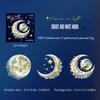 6 pcs/pack Colours Moon series Stickers aesthetic Decorative DIY Diary Album Scrapbooking material Junk Journal Supplies