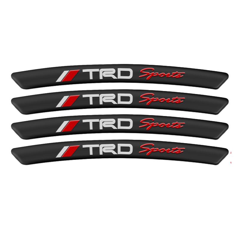 4 ks Hliníkové Samolepky pro Styling Auta Znak Náboje Kola Ráfky Dekor Pro Toyota Corolla Yaris Auris RAV4 Land Cruiser Camry Highlander