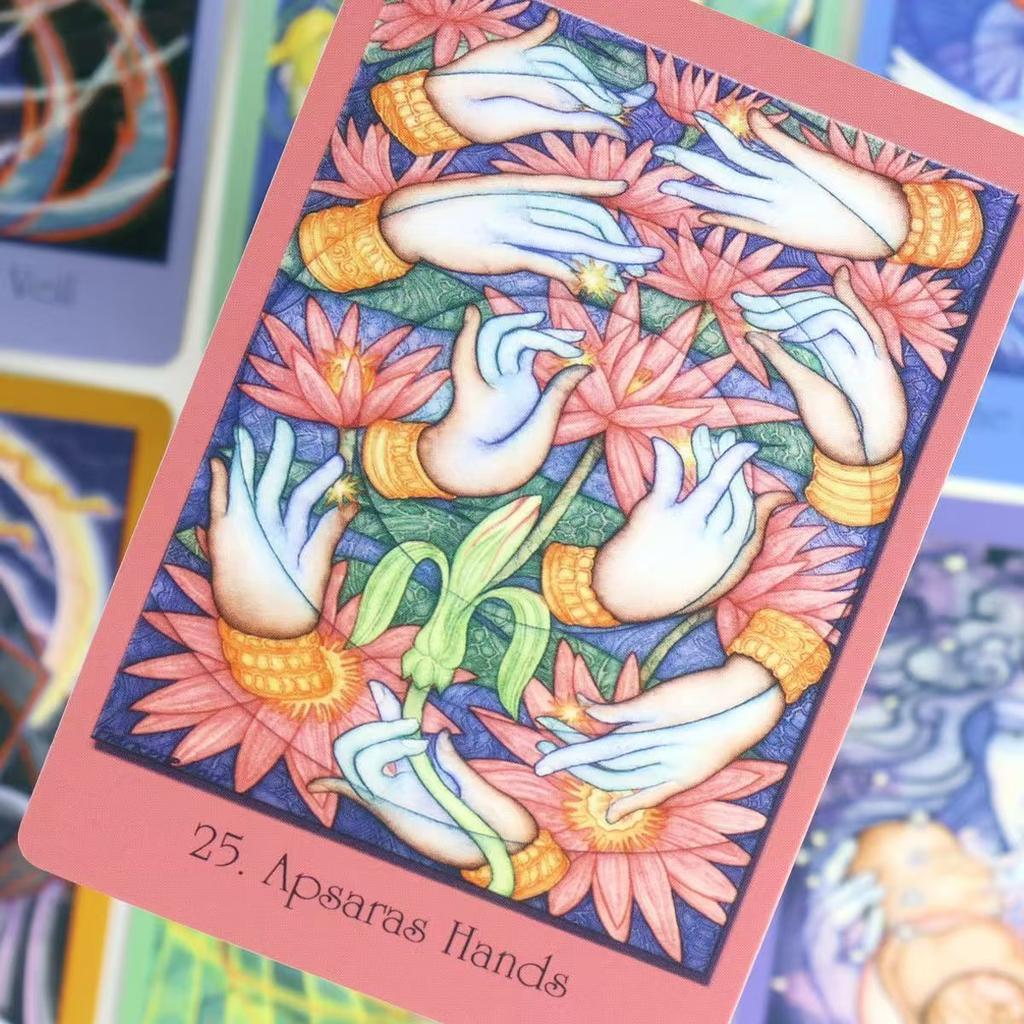 Karty posvátné geometrie pro vizionářskou cestu 10,4*7,3cm 64 ks Oracle karty integrující matematiku, vědu a spiritualitu